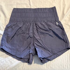 FP Movement by Free People Slate Blue High-Waist Athletic Shorts
